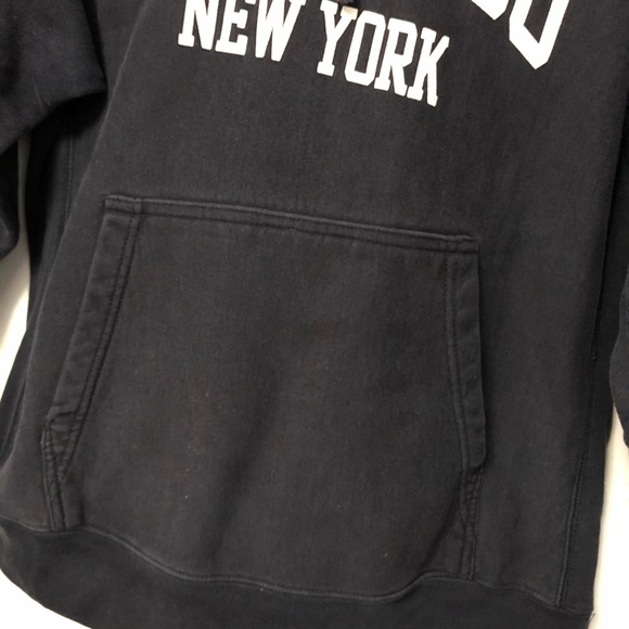 COPY - VINTAGE BRONX ZOO NEW YORK 90s REVERSE WEAVE HOODIE SWEATSHIRT NAVY MEDI… - Picture 8 of 8